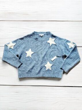 NWT Anthropologie Threaded Leaf Star Sweater Size XL